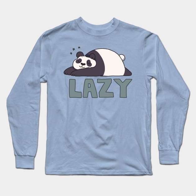 Lazy Panda Long Sleeve T-Shirt by goccart